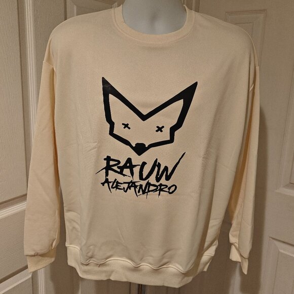 Rauw Alejandro Sweater Beige Men's Size S Graphic Top - Picture 2 of 6